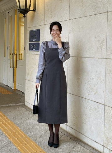 Melt Bustier Adjust Strap Long One Piece